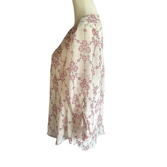 Maurices Ivory Red Black Large 3/4 Sleeve - Picture 4 of 4